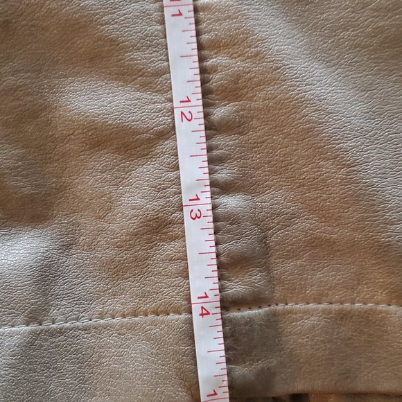 Free People Cropped Vegan Leather Jacket - Size 4 - Picture 10 of 10